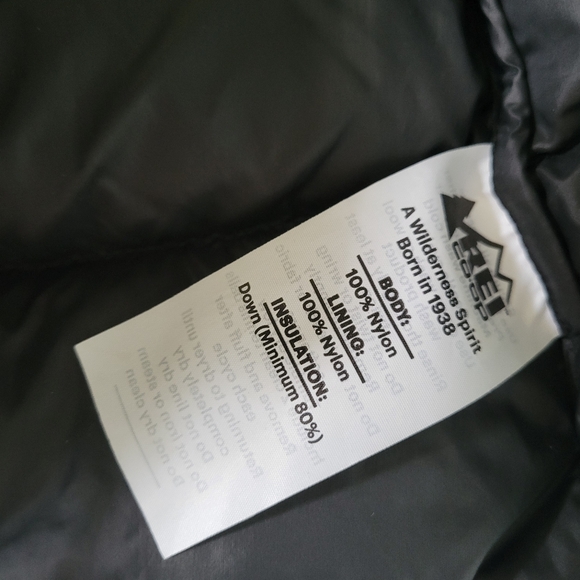 (L) Hooded down REI puffer jacket - Picture 2 of 3